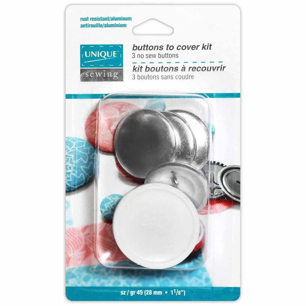 Unique Buttons To Cover Kit - 1 1/8" *