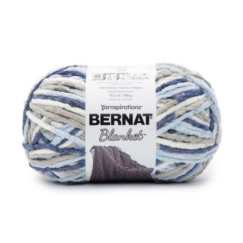 Bernat Blanket Big Ball Yarn-Cloudy Sky