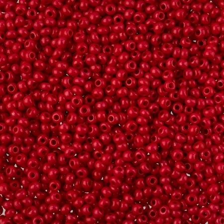 Czech Glass Seed Beads 10/0 Vial Terra Intensive Red 22g