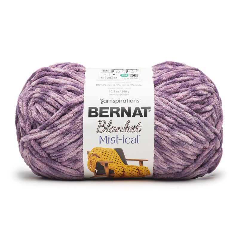 Bernat Blanket Mist-Ical #6 Super Bulky Polyester Yarn, 10.5oz/300g 220 Yards
