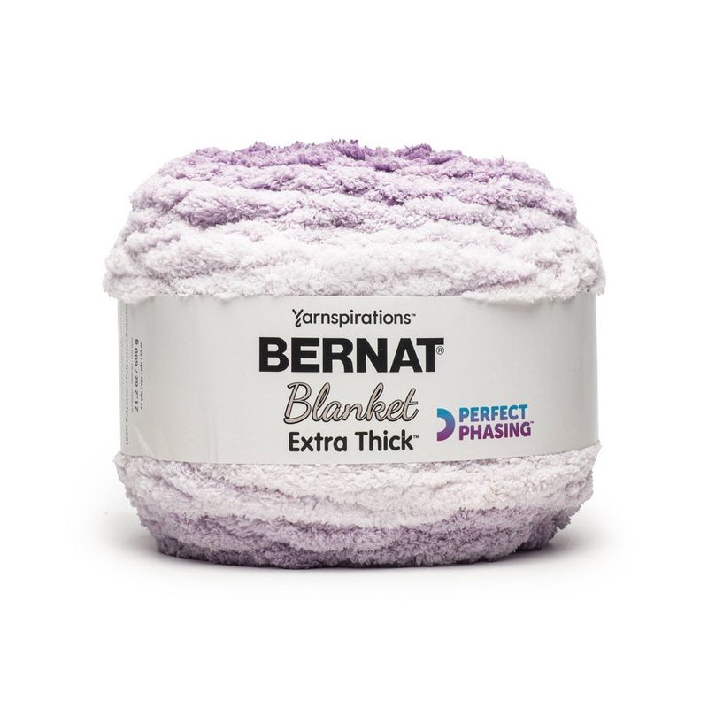 Bernat Blanket Extra Thick Perfect Phasing Purple Sunset