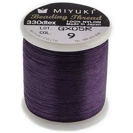 Miyuki Nylon Beading Thread B Purple (50m) for DIY Jewelry Making
