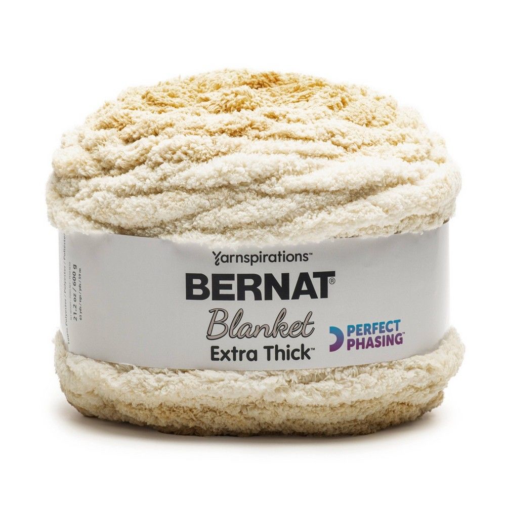 Bernat Blanket Extra Thick Perfect Phasing - Golden