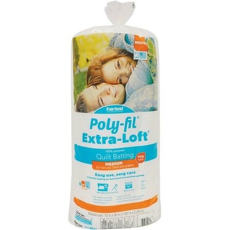 Poly-Fil® Extra-Loft® Polyester Batting by Fairfield™ 72 x 90 Precut