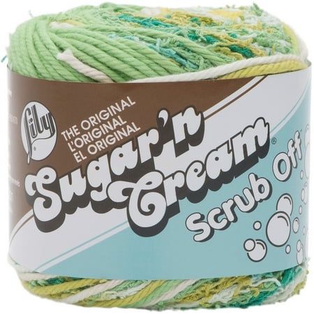 Lily Sugar n Cream Yarn - Scrub Off-Greens