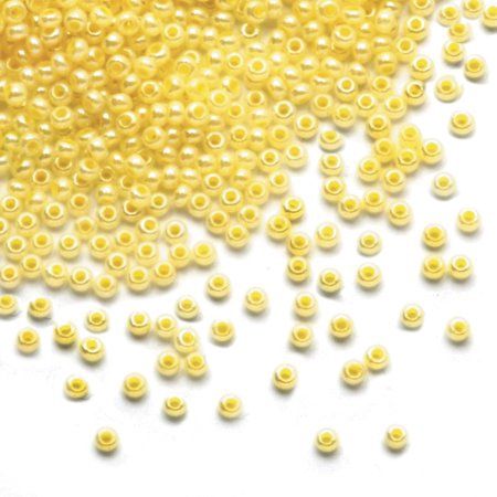 Dazzle-It! Czech Seed Beads - Yellow Pearl - 10/0