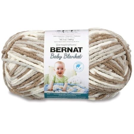 Bernat Baby Blanket Yarn Little Sandcastles 10.5oz(300g) Super Bulky Polyester