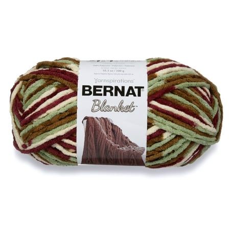 Bernat® Blanket™ #6 Super Bulky Polyester Yarn Plum Fields 10.5oz/300g 220 Yards