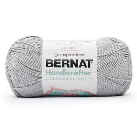 Bernat Handicrafter Cotton Yarn - Solids-Soft Gray