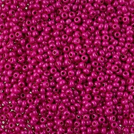 Czech Glass Seed Beads 10/0 Terra Intensive Pink - 22Gram Vial of DIY Jewelry Making Beads Preciosa (Jablonex)