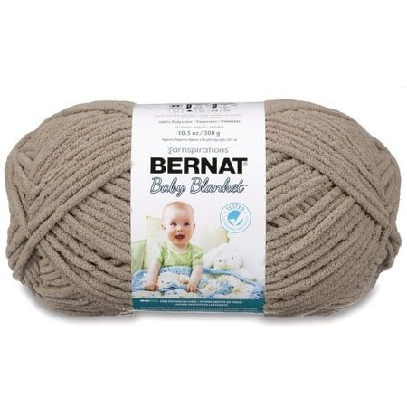 Bernat® Baby Blanket™ #6 Super Bulky Polyester Yarn Baby Sand 10.5oz/300g 220 Yards