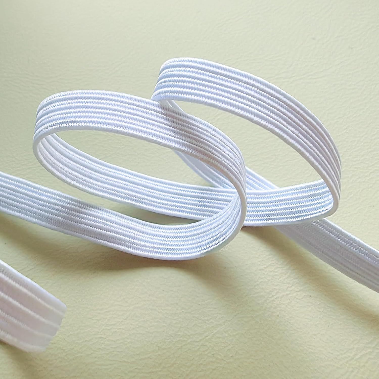 1/4" Elastic - White