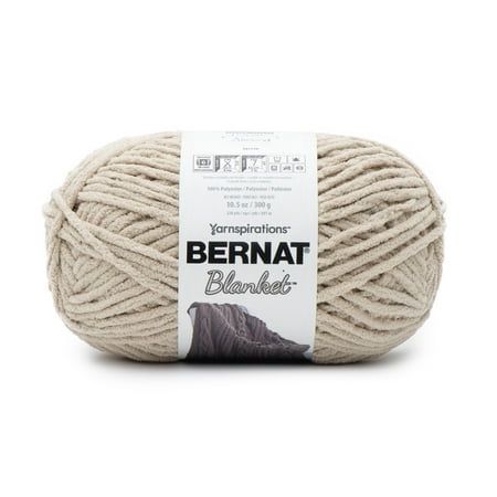 Bernat® Blanket™ #6 Super Bulky Polyester Yarn Almond 10.5oz/300g 220 Yards