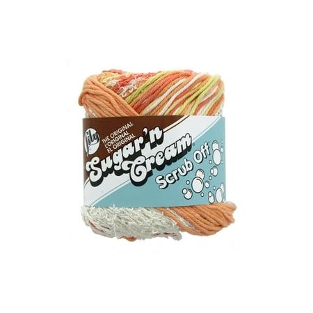 Lily Sugar n Cream Yarn - Scrub Off-Papaya
