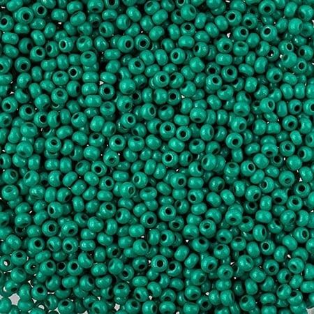 Czech Glass Seed Beads 10/0 Terra Intensive Dark Green - 22Gram Vial of DIY Jewelry Making Beads Preciosa (Jablonex)