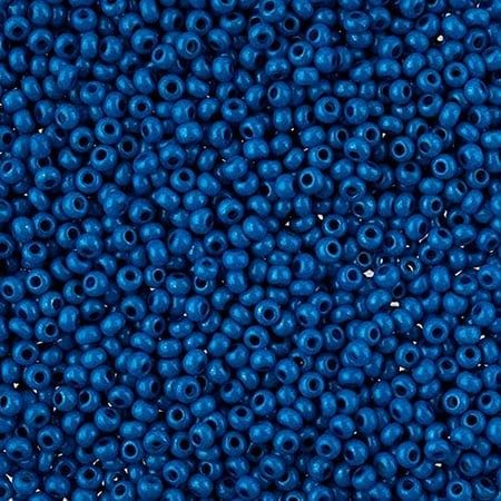 Czech Glass Seed Beads 10/0 Terra Intensive Blue - 22Gram Vial of DIY Jewelry Making Beads Preciosa (Jablonex)
