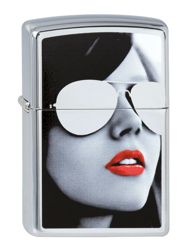 Zippo Sunglasses High Polish Chrome Pocket Lighter