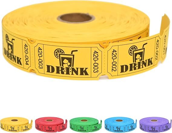 Drink Tickets - Yellow