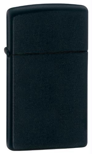 Zippo Slim Black Matte Pocket Lighter