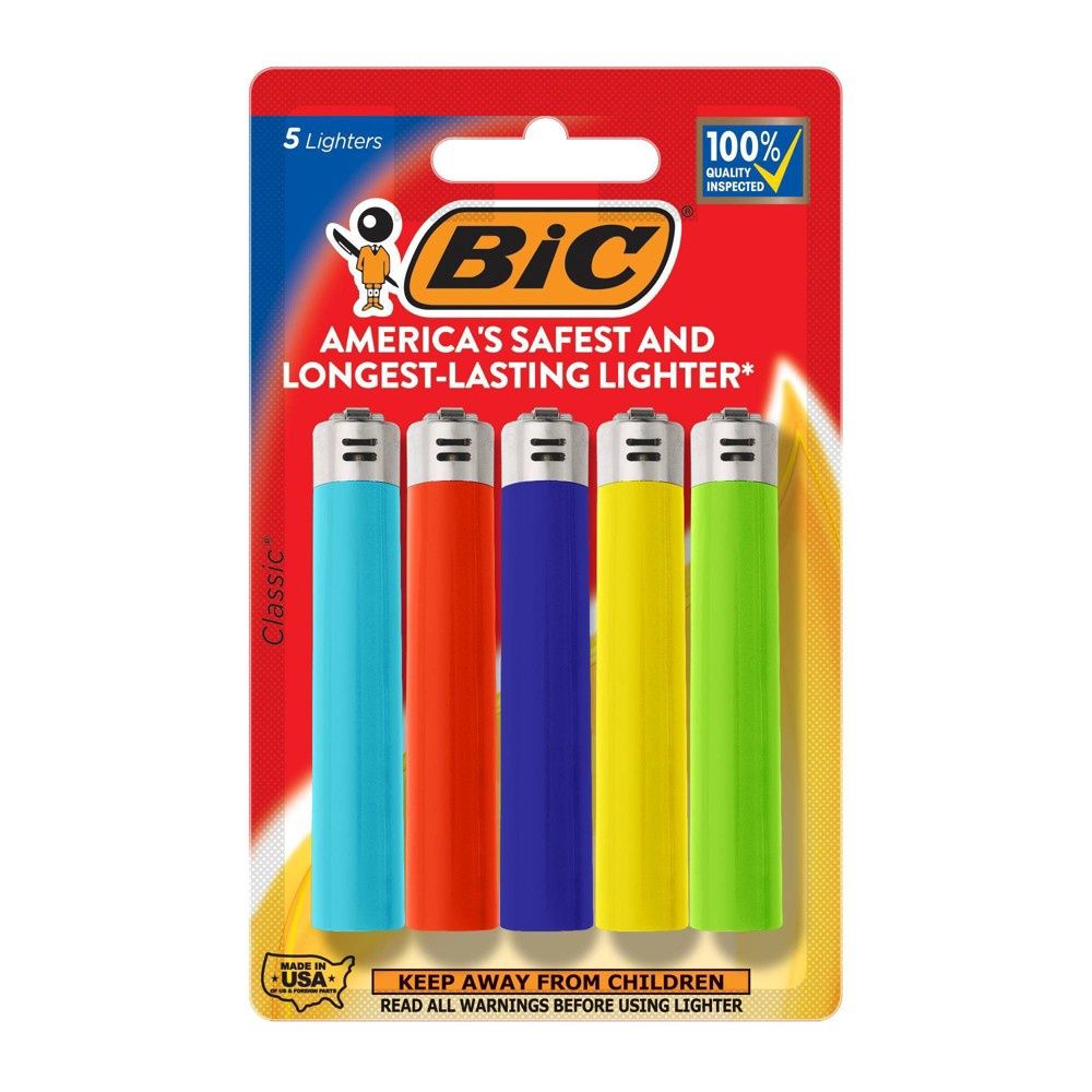 Bic Lighters - 5 Pk
