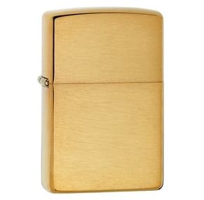 Zippo Armor Brushed Brass Pocket Lighter