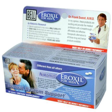 Nokomis EROXIL for Men by Bell Lifestyle Products Inc. - 30 capsules
