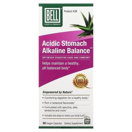 Acidic Stomach Alkaline Balance 60 Veggie Capsules Bell Lifestyle