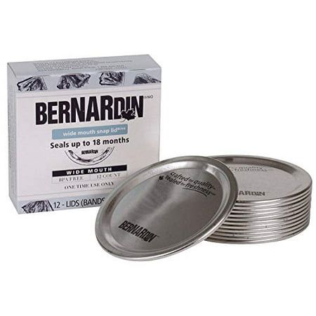 Bernardin Regular Mouth Snap Lids - 12 Pk
