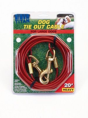 Coastal Titan Dog Tie Out Cable - 20' Heavy