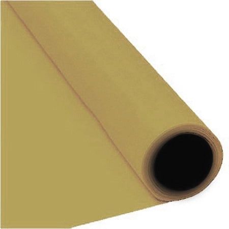 Amscan 77020.19 Solid Roll party-tablecovers 40" x 100' Gold