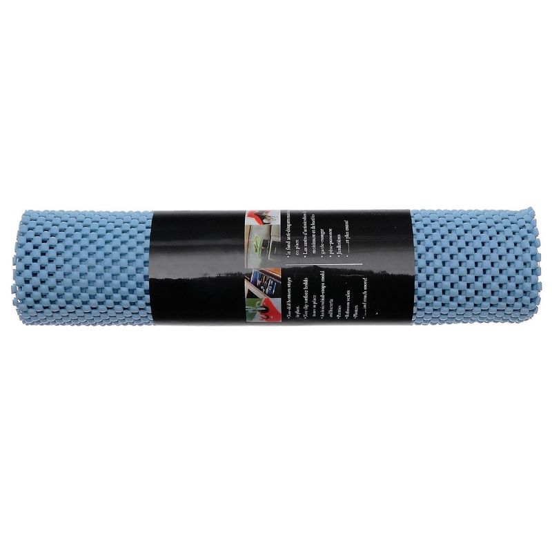 Ih Casadécor Anti Slip Pvc Mat (Blue) (12" X 59") - Set Of 6 (7 X 7) X (13.5 X 13.5) X 10 Inches(17.78 X 17.78) X (34.29 X 34.29) X 25.4 Cm