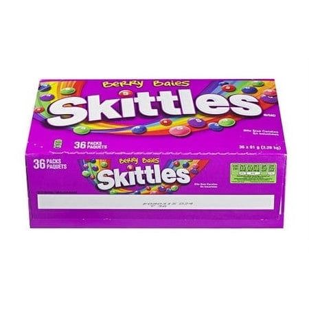 Skittles Berry Gummy Candy 61g/2.2oz. (36pk) {Imported from Canada}