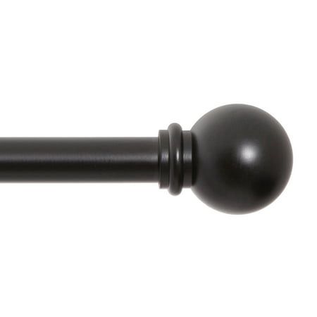 Kenney 28"- 48" 5/8" Decorative Rod Set - Black *