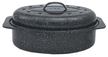 Granite-Ware Granite Ware 13 Inch Oval Roaster W/Lid