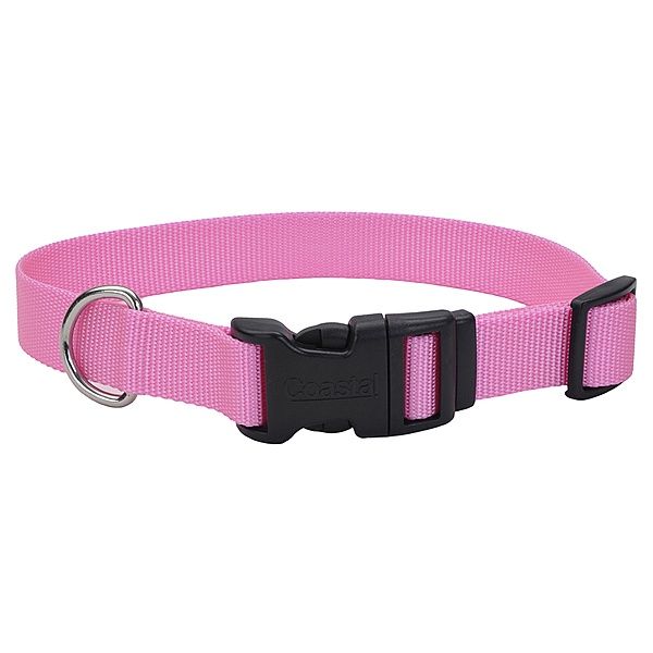 Coastal 8"-12" x 3/8" Nylon Collar - Pink