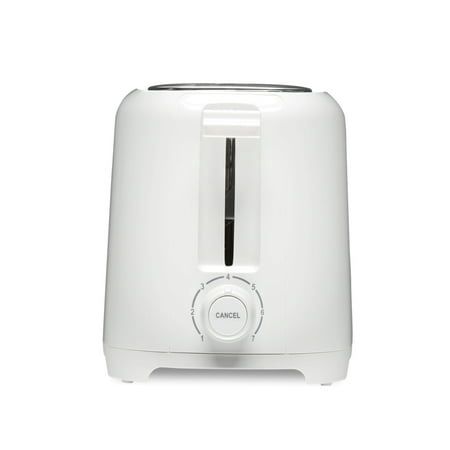 Proctor Silex 2-Slice Toaster with Extra-Wide Slots Toast Boost and Removable Crumb Tray White