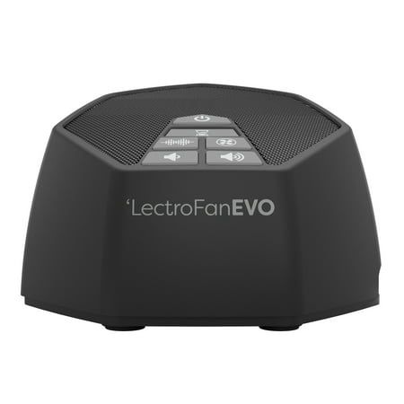 Adaptive Sound Technologies LectroFan EVO White Noise Machine - Compact Sleep Sound Machine for Bedroom Travel Study &amp; More - 22 Non-Looping Fan White &amp; Ocean Noise Variations - Charcoal