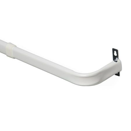 Kenney® Adjustable Basic Curtain Rod 48-86 White