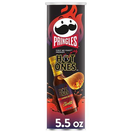 Pringles Hot Ones Barbacoa Potato Crisps Chips - 5.5oz