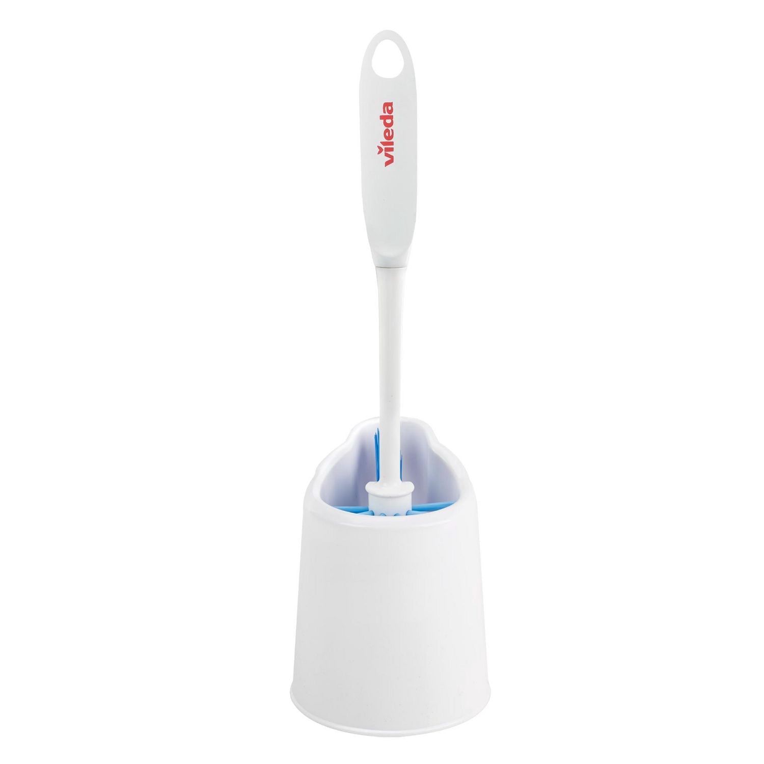 Vileda Powerfibres 3-In 1 Deluxe Toilet Brush And Caddy