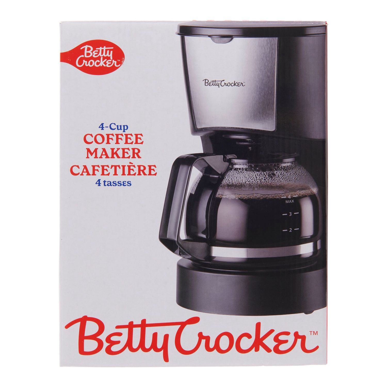 Betty Crocker 4 Cup Coffee Maker - Black