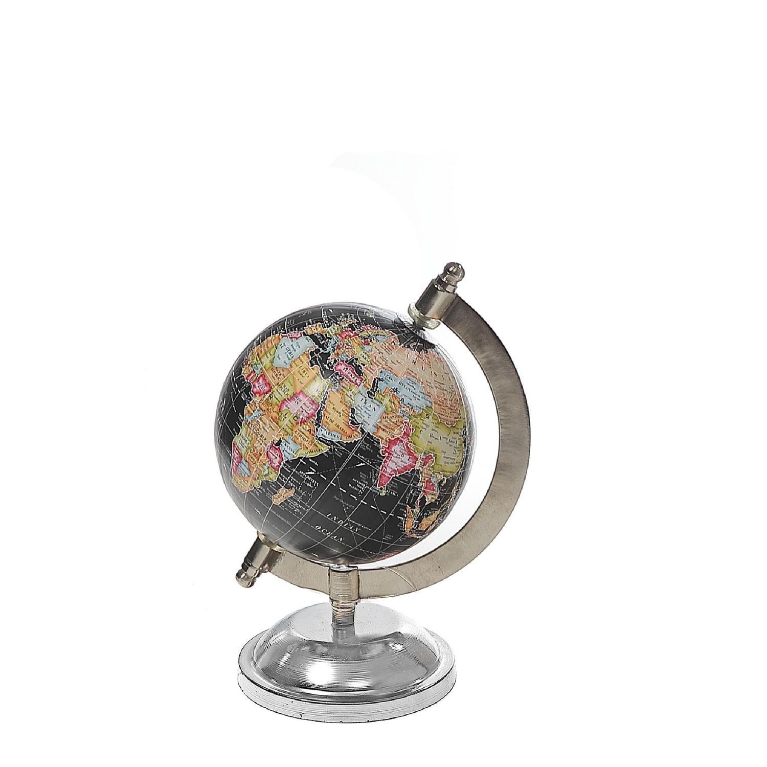 Ih Casadécor 4" Decorative Black Globe With Stand