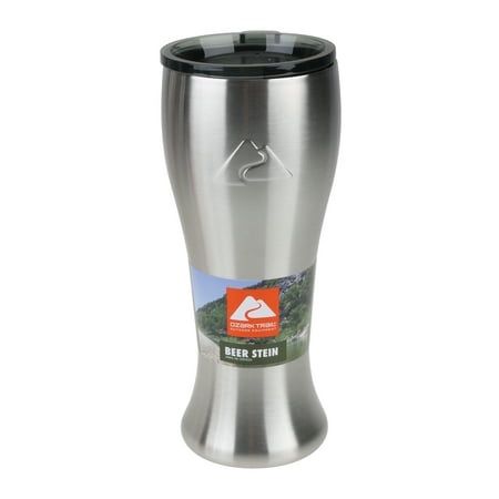 Ozark Trail 20 Ounce Double Wall Vacuum Sealed Stainless Steel Beer Stein