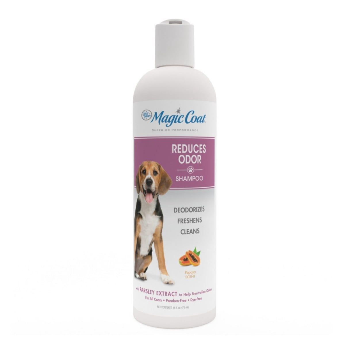 Four Paws 045663976408 16 oz Magic Coat Reduces Odor Dog Shampoo
