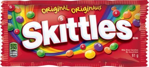 Skittles, Original Chewy Candy, Full Size Bag, 61 G