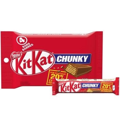 Nestle Kitkat Chunky Chocolate Bars Multipack 4 X 49g 196g/6.9 oz. {Imported from Canada}