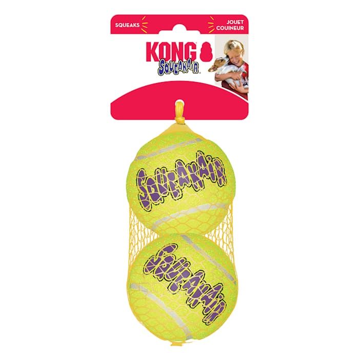 KONG AirDog Squeakair Ball Pack Dog Toy Large 2 Ct