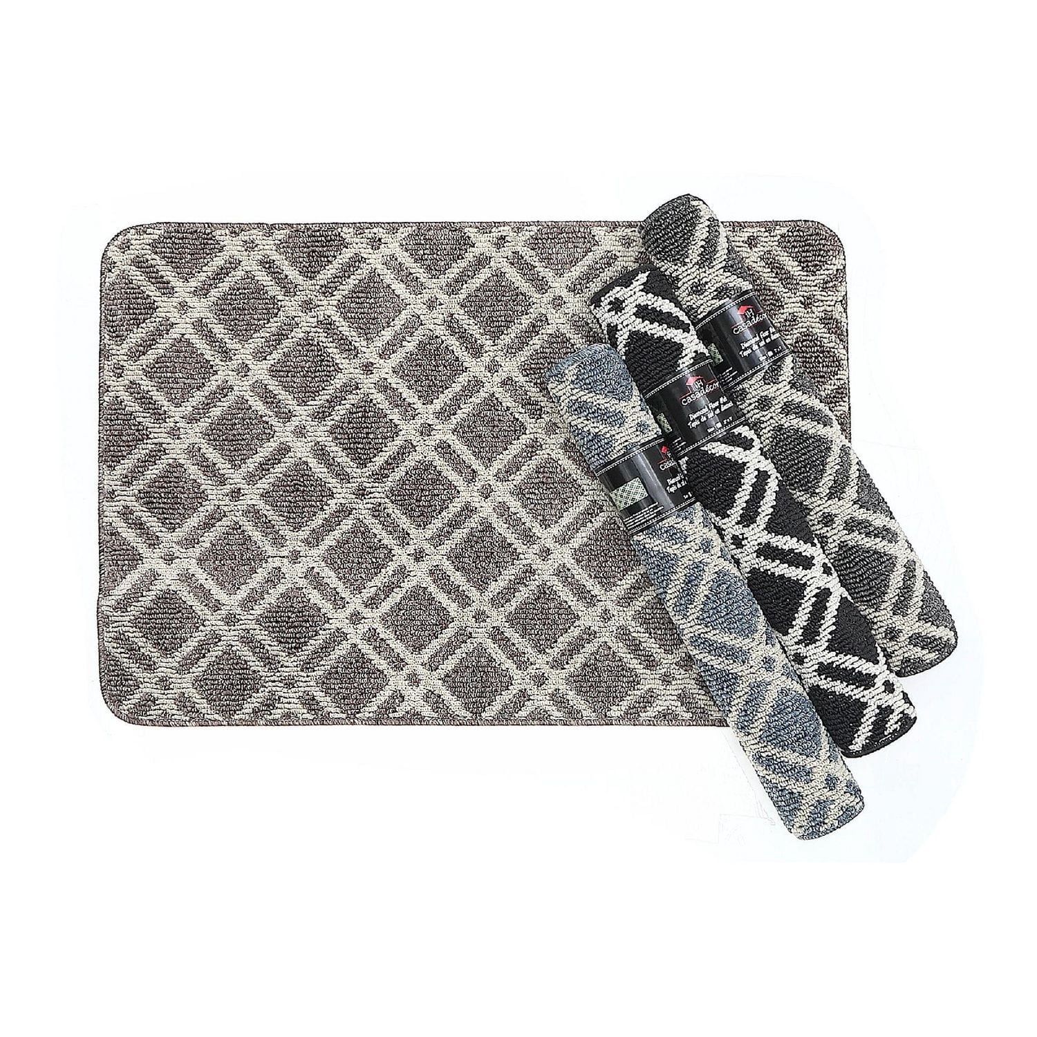 Ih Casadécor Ih Casa Decor Diamond Tufted Floor Mat Asstd 2' X 3' - Set Of 4 2 Ft X 3 Ft
