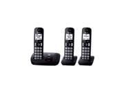 Panasonic Cordless with Answering System - 3 Handsets Black