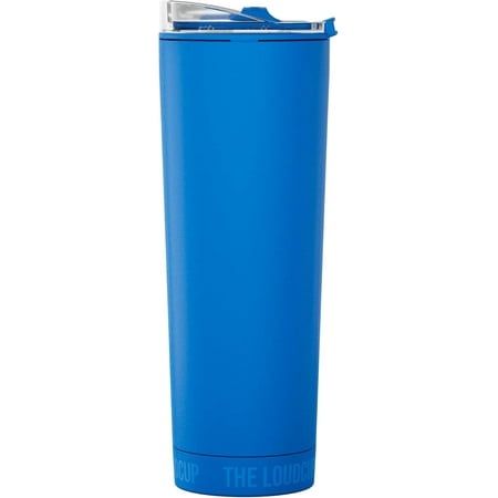 Loud Cup 23 oz Tumbler + Stadium Horn with Slide-Close Lid (Marlin Blue) - Double-WallCup Reusable Water Bottle Coffee Travel Mug - Worlds Loudest Cup for Game Day